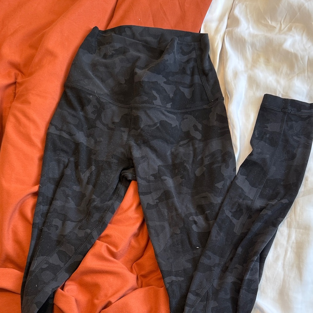 lululemon athletica Black Camo High-Rise Leggings